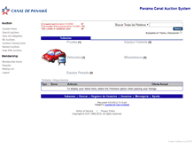 Tablet Screenshot of excedentes.pancanal.com